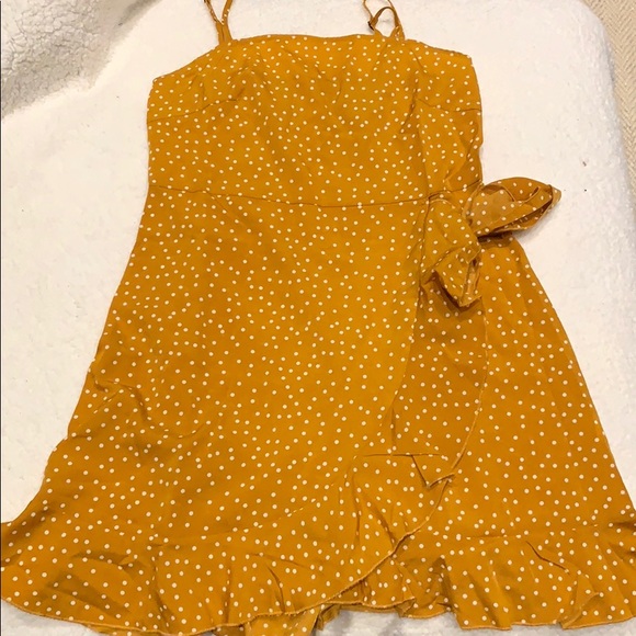 golden dot dress